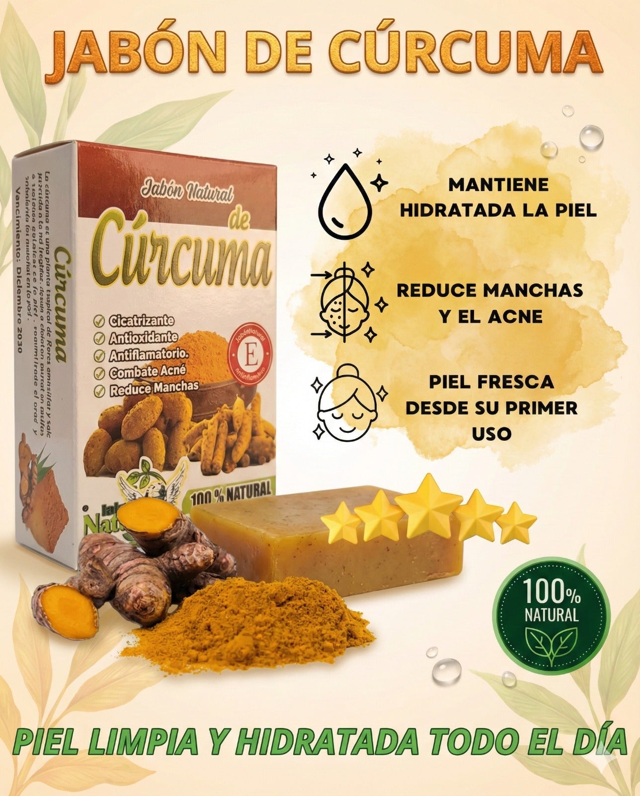 Jabon de Cúrcuma
